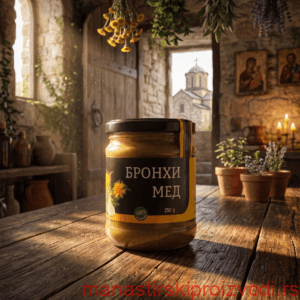 Бронхи мед – Биљни коктел на бази меда (Манастир Св. Јован Богослов)
