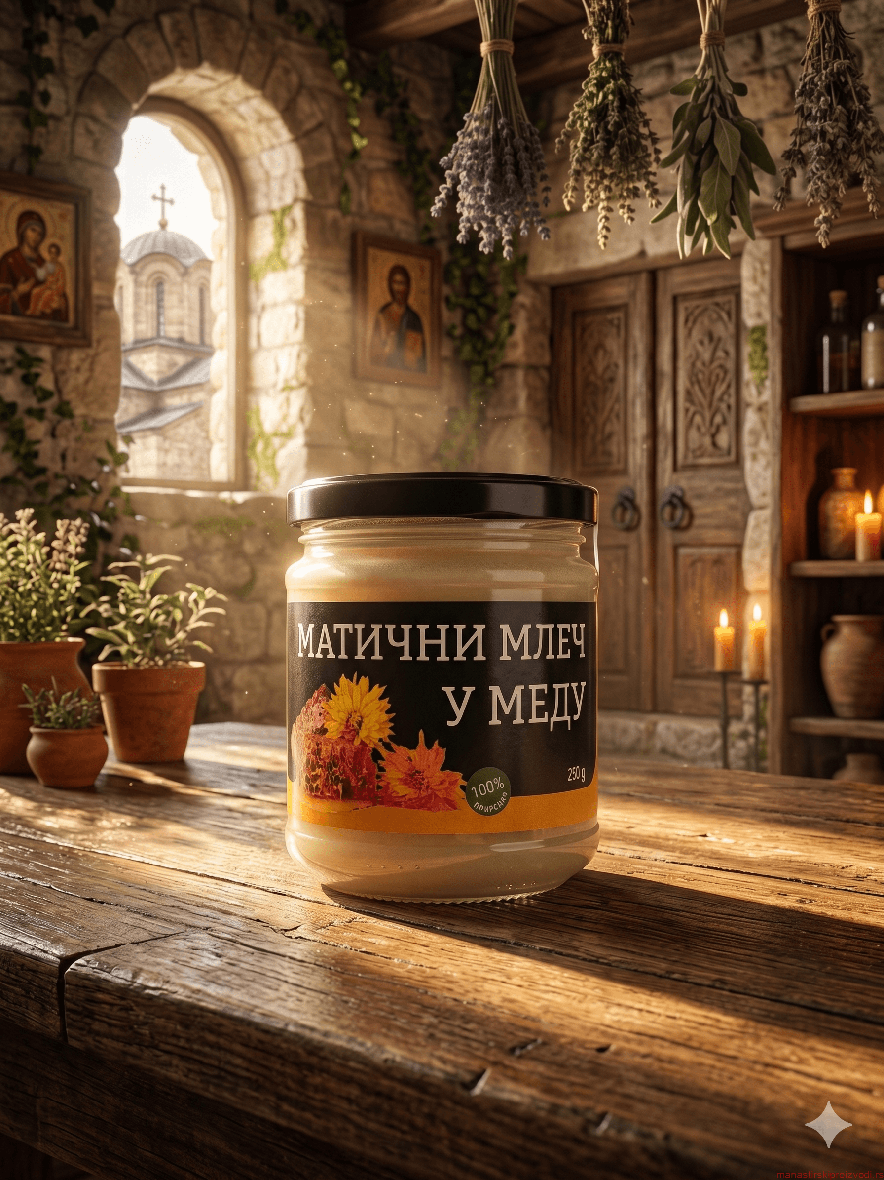 Матични млеч у меду – Манастир Св. Јован Богослов 1 Матични млеч у меду – Манастир Св. Јован Богослов