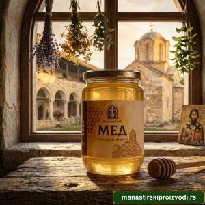 Манастир Лелић – производи 2 Манастирски багремов мед – Лелић